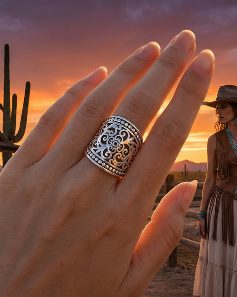 Handcrafted Filigree Design Ring