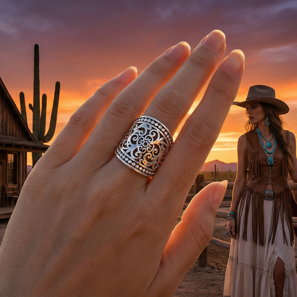 Handcrafted Filigree Design Ring