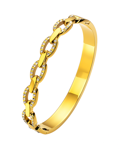 Pig Nose Link Bangle — A Modern Symbol of Strength and Good Fortune