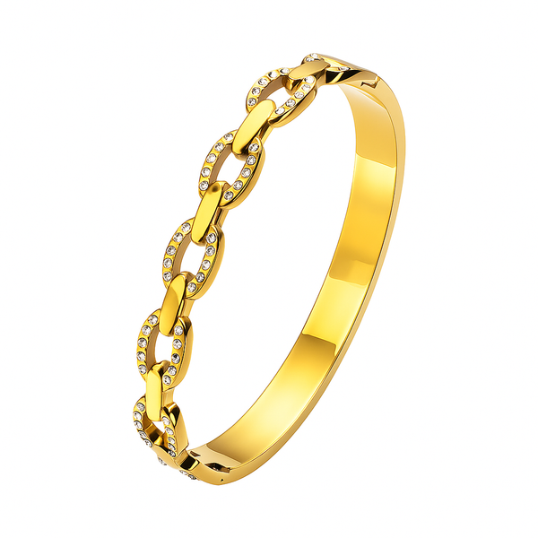 Pig Nose Link Bangle — A Modern Symbol of Strength and Good Fortune