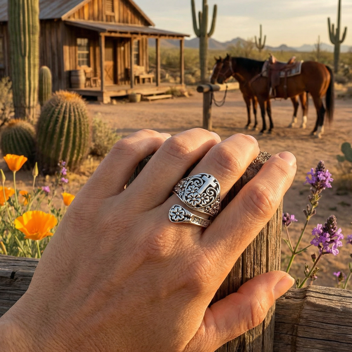 FAITH Engraving Ring