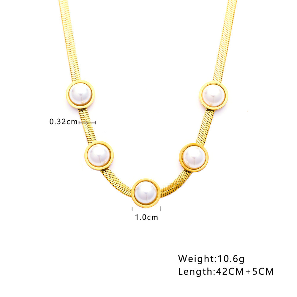 Golden Aura Pearl NecklaceGolden Aura