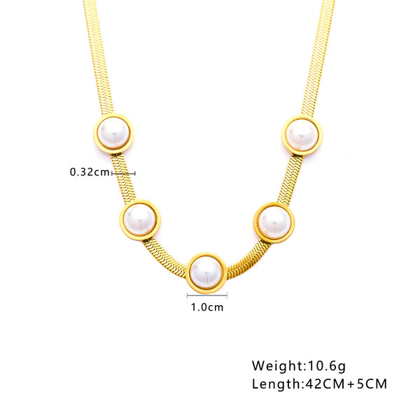Golden Aura Pearl NecklaceGolden Aura