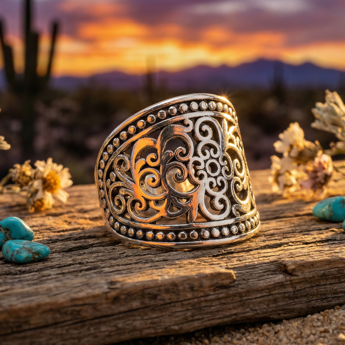 Handcrafted Filigree Design Ring