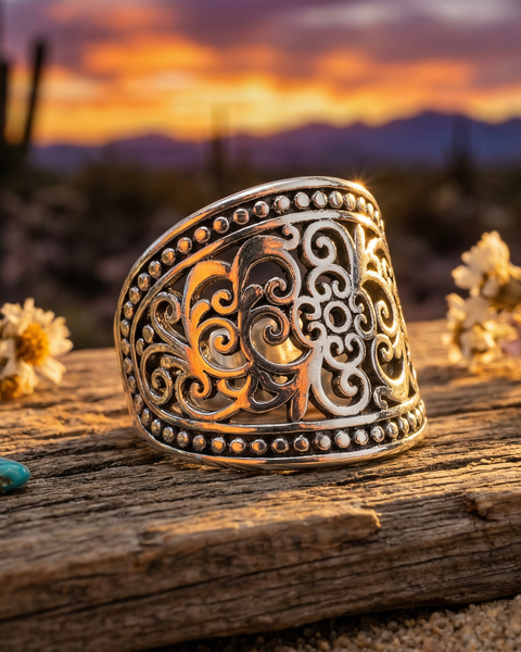 Handcrafted Filigree Design Ring