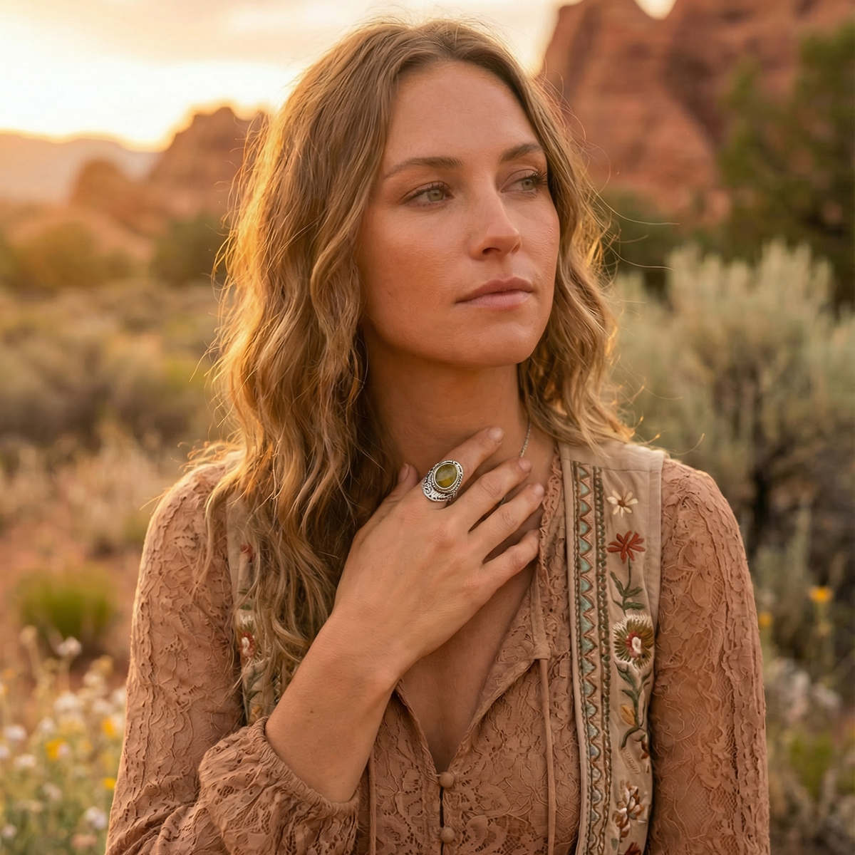 Canyon Breeze Butterfly Ring