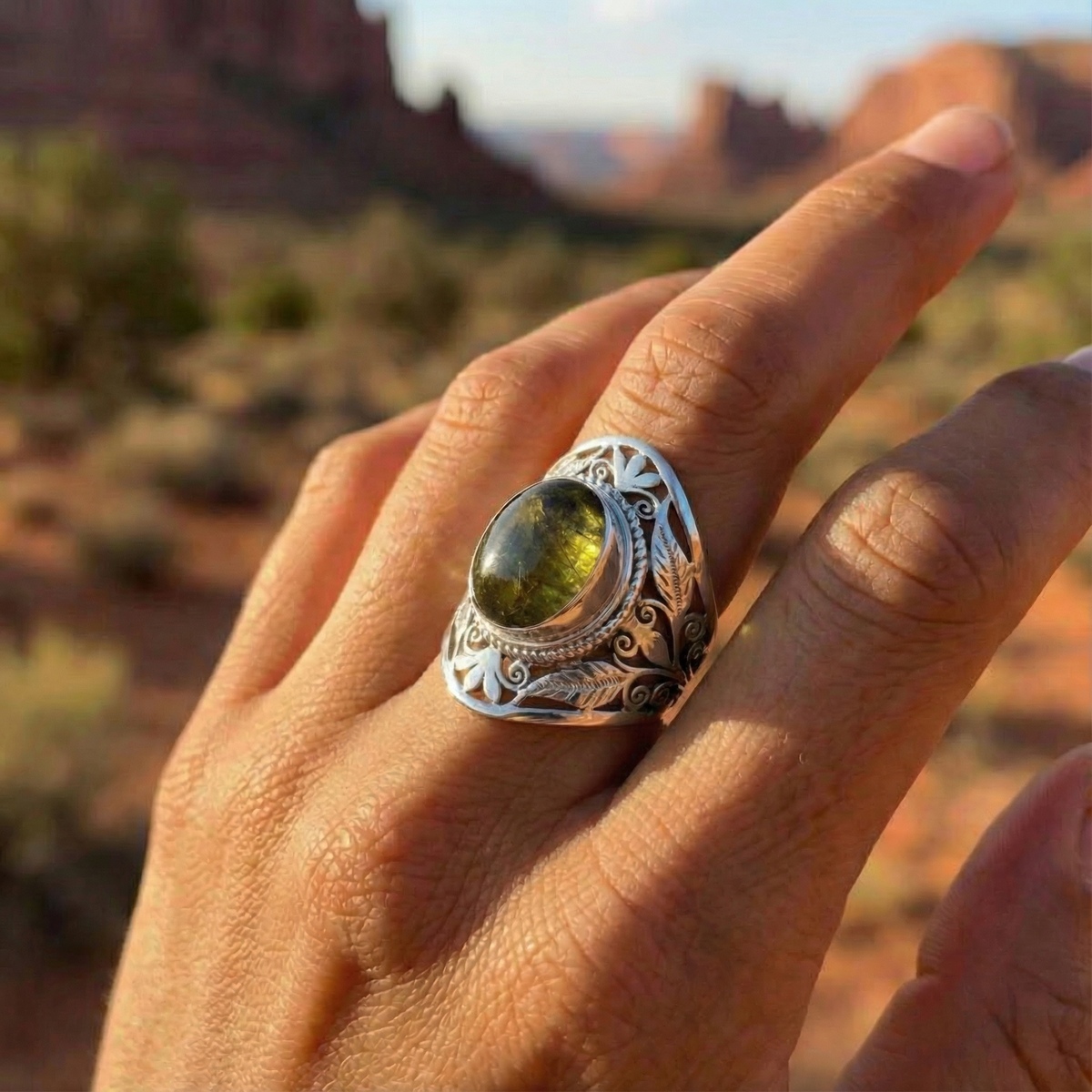 Canyon Breeze Butterfly Ring