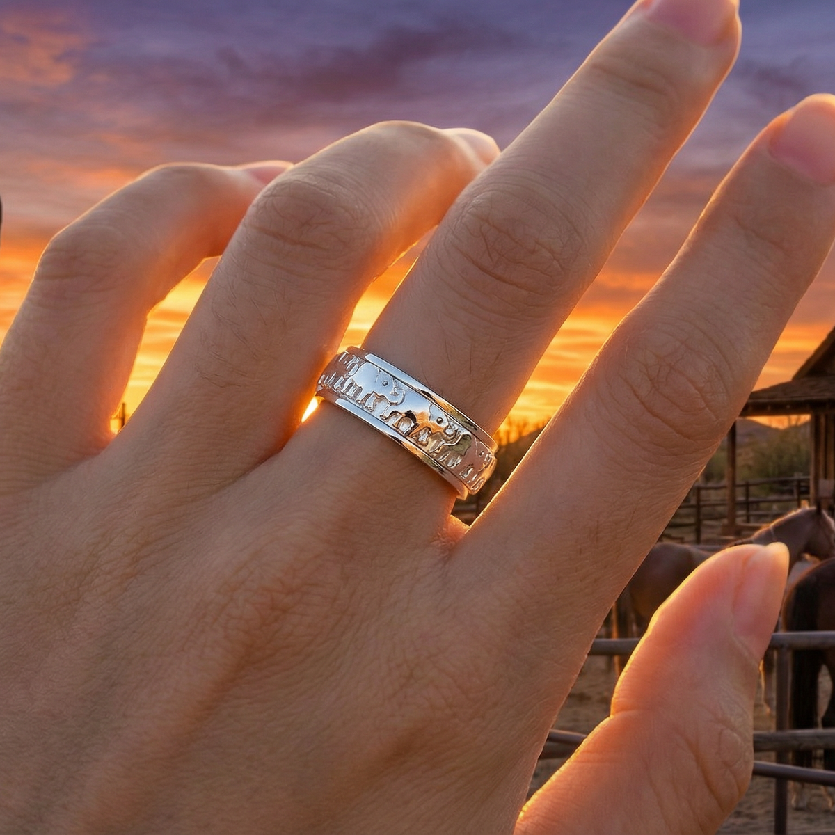 Filigree Openwork Carving Ring