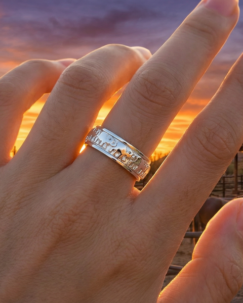 Filigree Openwork Carving Ring